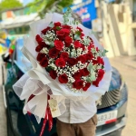 HOA TONE ĐỎ TRẮNG NHIỀU MẪU  (HỒNG BIÊN CAO LÃNH ĐỒNG THÁP: CỔNG RỒNG PHỤNG - MÂM QUẢ - HOA TƯƠI)