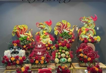 Mâm Quả Rồng Phụng - Điểm Nhấn Tinh Tế Cho Tiệc Cưới Tại Đồng Tháp - Hồng Biên