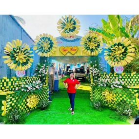cổng lá dừa xưa