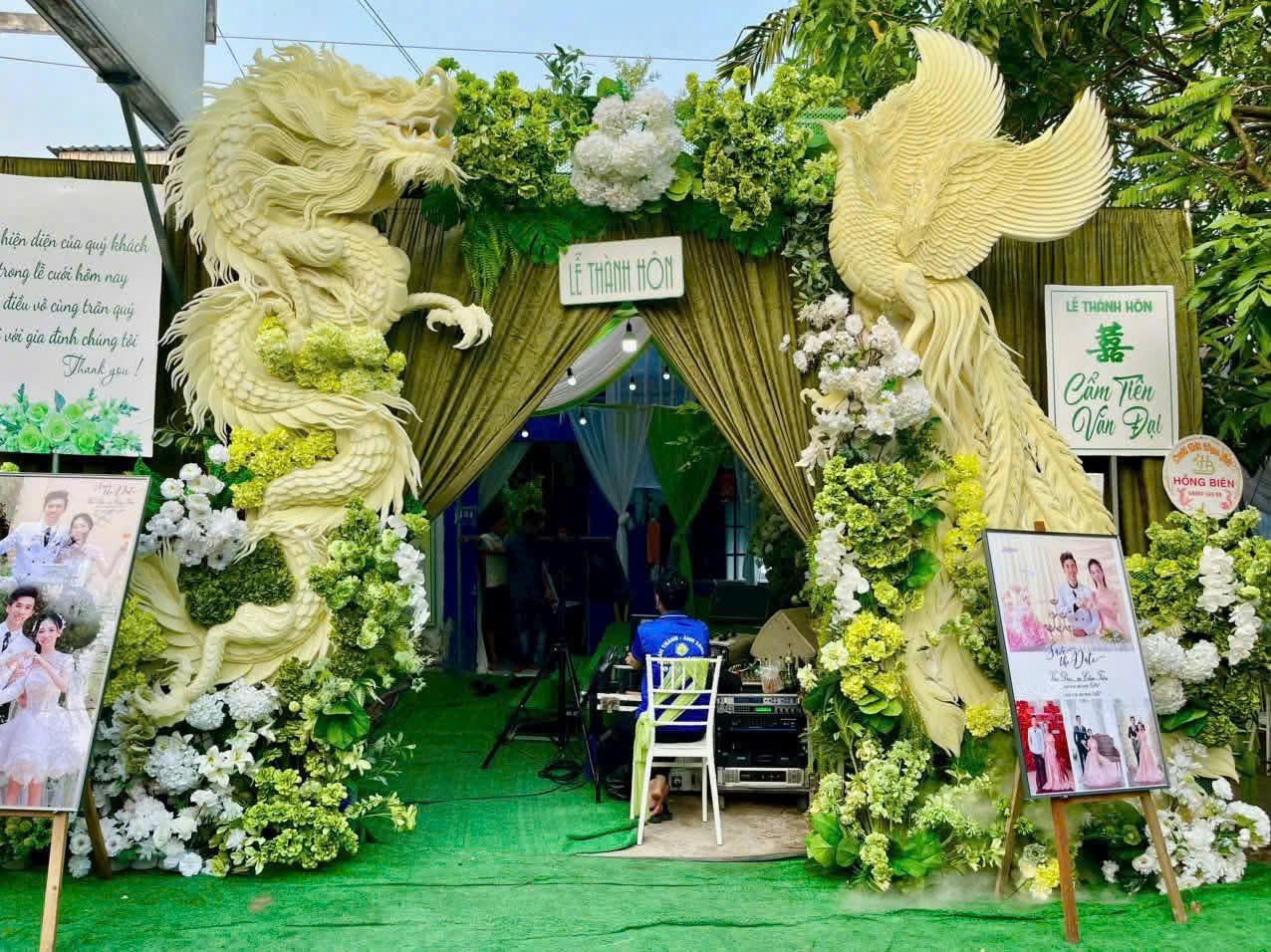 CỔNG CƯỚI RỒNG PHỤNG ĐẸP MẪU 006
