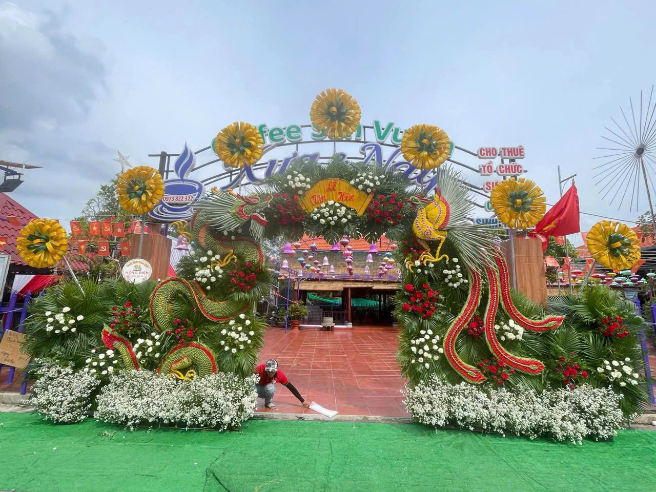 CỔNG CƯỚI RỒNG PHỤNG ĐẸP MẪU 020