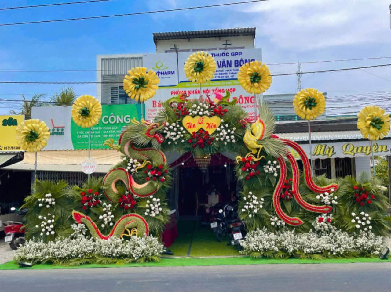 CỔNG CƯỚI RỒNG PHỤNG ĐẸP MẪU 021