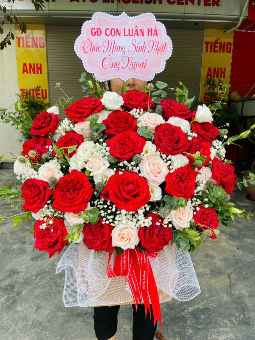 Giỏ hoa hồng Sinh nhật