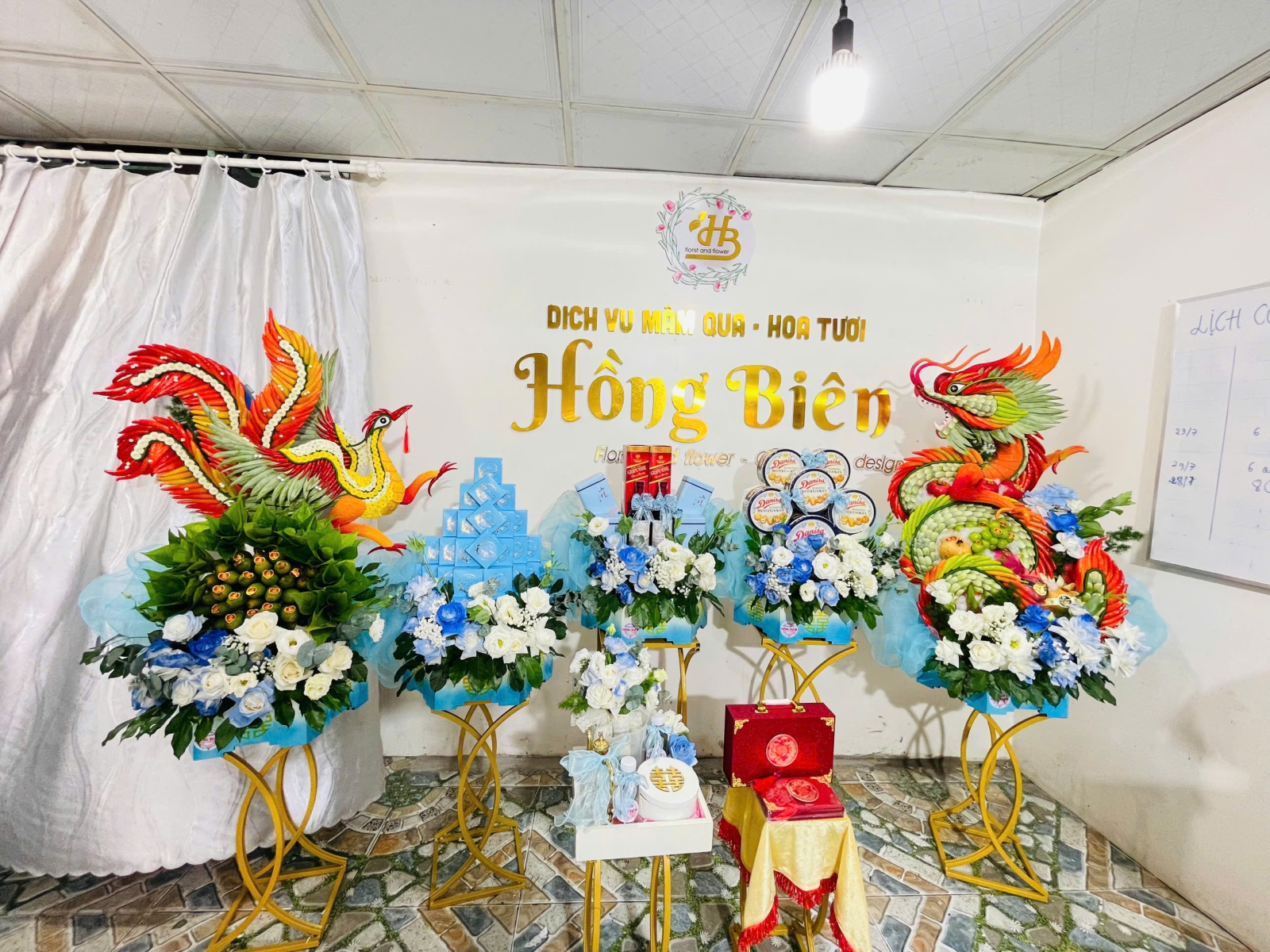 SET QUẢ HOA LỄ CƯỚI HỎI 