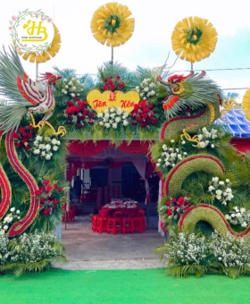 CỔNG CƯỚI RỒNG PHỤNG ĐẸP MẪU 013