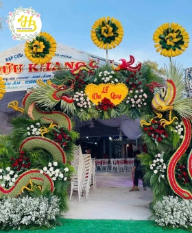 CỔNG CƯỚI RỒNG PHỤNG ĐẸP MẪU 014