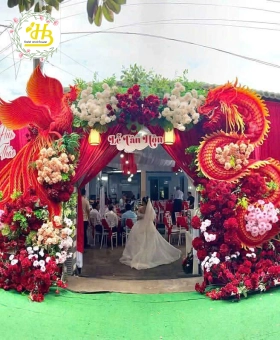 CỔNG CƯỚI RỒNG PHỤNG ĐẸP MẪU 018