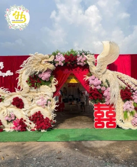 CỔNG CƯỚI RỒNG PHỤNG ĐẸP MẪU 019