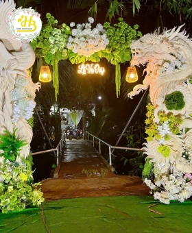 CỔNG CƯỚI RỒNG PHỤNG ĐẸP MẪU 001