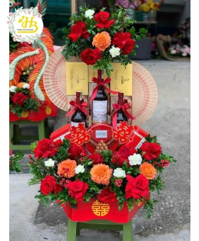 mâm trà rượu