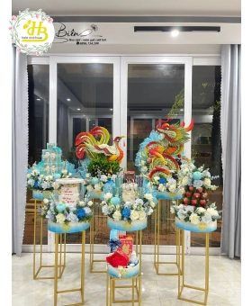 MÂM QUẢ HIÊN ĐẠI MÀU XANH DƯƠNG