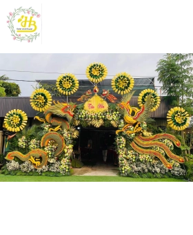 CỔNG CƯỚI RỒNG PHỤNG trái cây