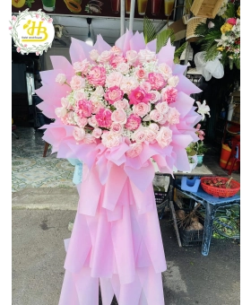 KỆ HA CHÚC MỪNG TONE HỒNG