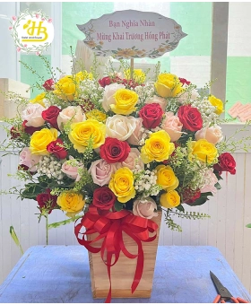 Giỏ Hoa Khai Trương